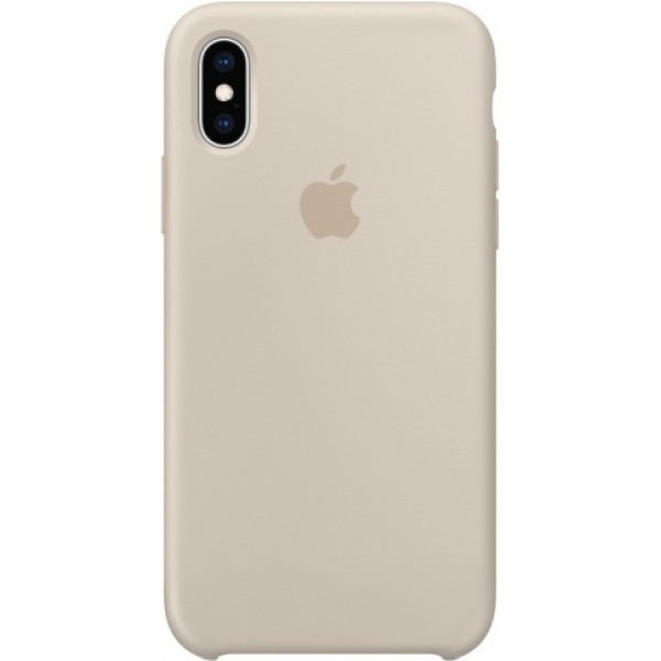 Чехол Silicone Case качество Lux для iPhone Xs Max светло-серый