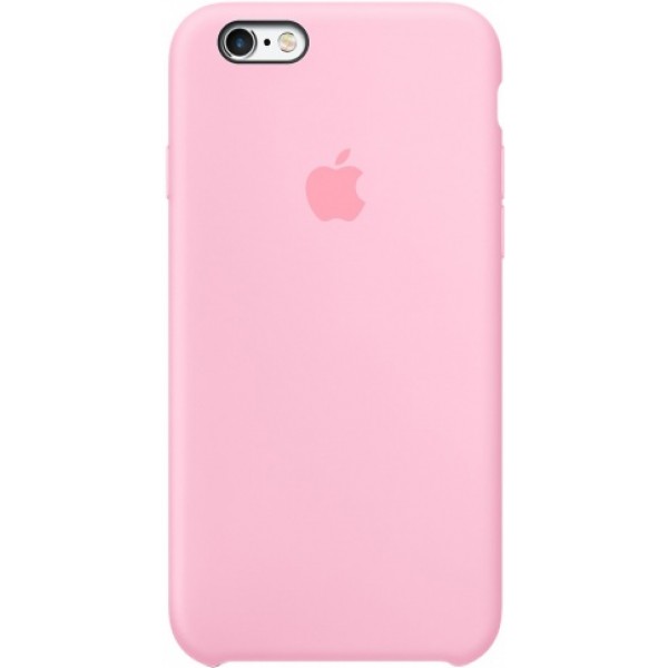 Чехол Silicone Case качество Lux для iPhone 6/6s розовый