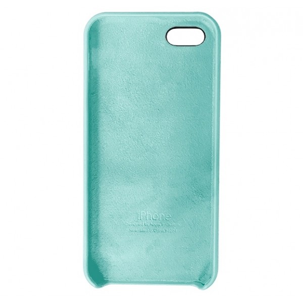 Чехол Silicone Case для iPhone 5/5s/SE бирюзовый