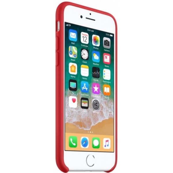 Чехол Silicone Case качество Lux для iPhone 7/8 красный