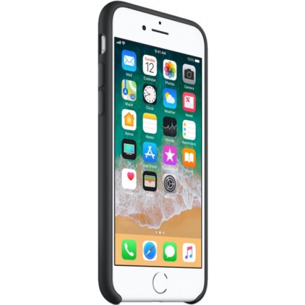 Чехол Silicone Case качество Lux для iPhone 7/8 черный