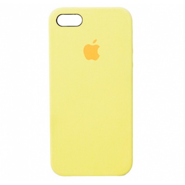 Чехол Silicone Case для iPhone 5/5s/SE желтый