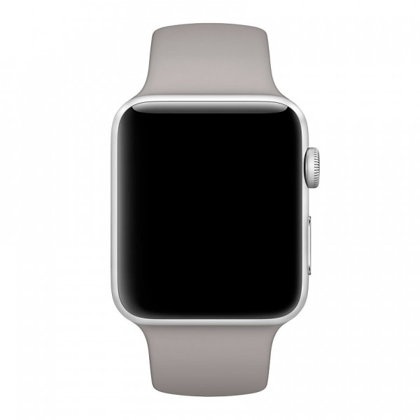Силиконовый ремешок Apple Watch 42/44мм серый
