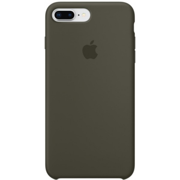 Чехол Silicone Case качество Lux для iPhone 7 Plus/8 Plus темно оливковый