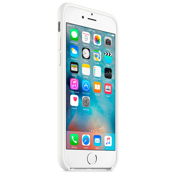 Чехол Silicone Case качество Lux для iPhone 6/6s белый