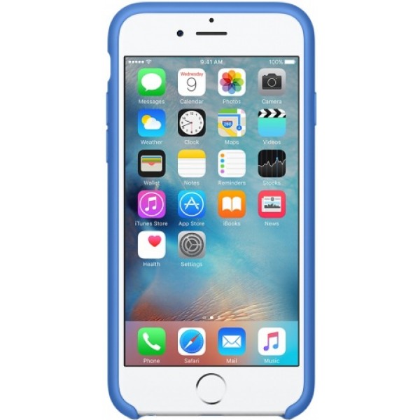 Чехол Silicone Case качество Lux для iPhone 6/6s синий
