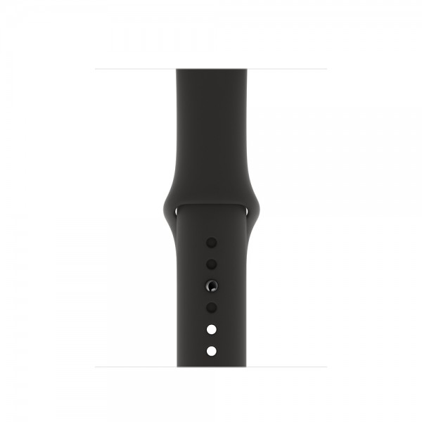 Силиконовый ремешок Apple Watch 42/44мм черный