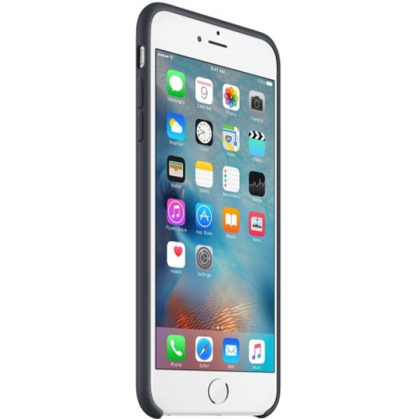 Чехол Silicone Case качество Lux для iPhone 6 Plus/6s Plus темно-серый