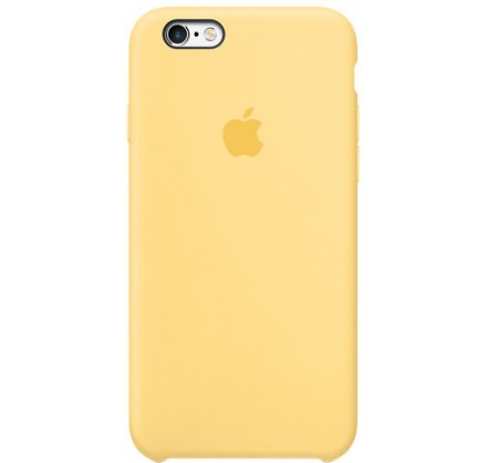 Чехол Silicone Case качество Lux для iPhone 6/6s желтый