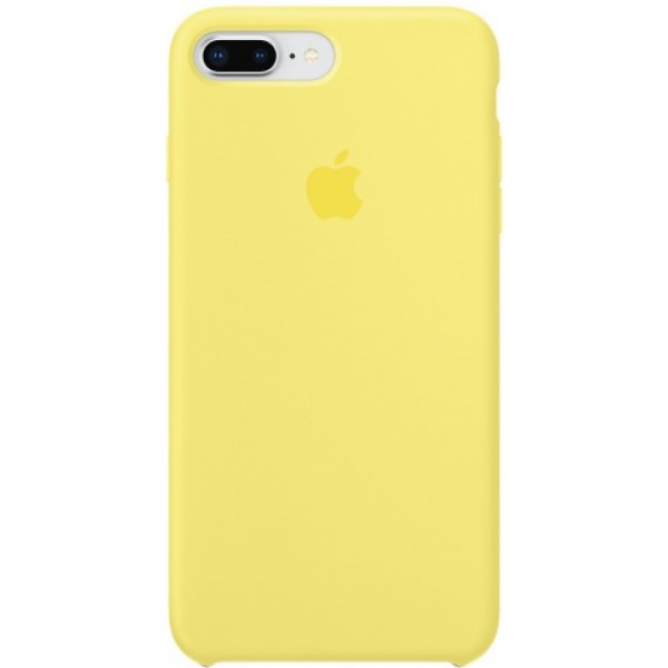 Чехол Silicone Case качество Lux для iPhone 7 Plus/8 Plus желтый