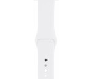 Apple Watch Series 3, 42 мм, корпус из серебристого алюминия, спортивный ремешок белого цвета