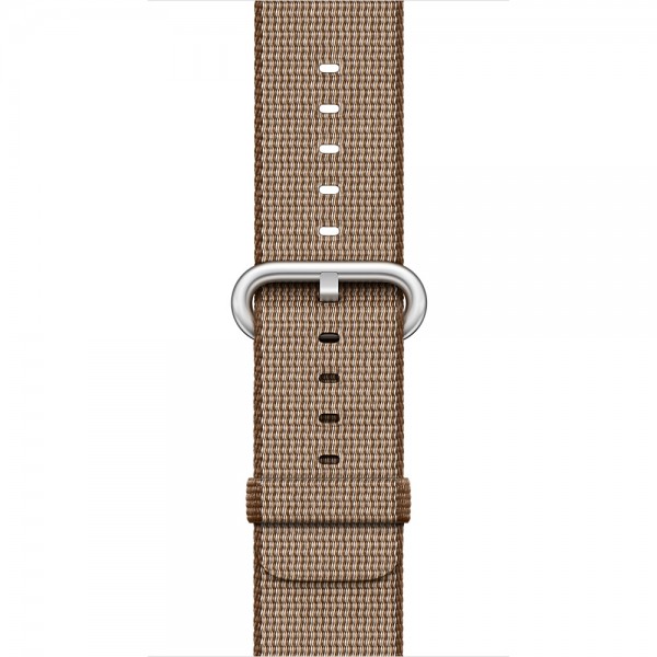 Ремешок Apple Watch 42/44мм из плетеного нейлона (коричневый)