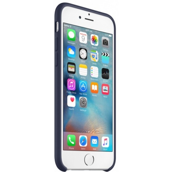Чехол Silicone Case качество Lux для iPhone 6/6s темно-синий