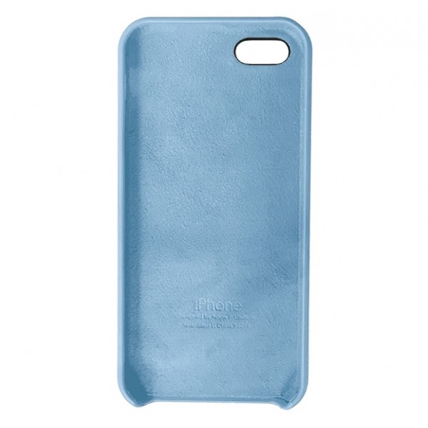 Чехол Silicone Case для iPhone 5/5s/SE светло-голубой