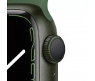 Apple Watch Series 7, 45 мм, корпус из алюминия зелёного цвета, спортивный ремешок цвета "зелёный клевер"
