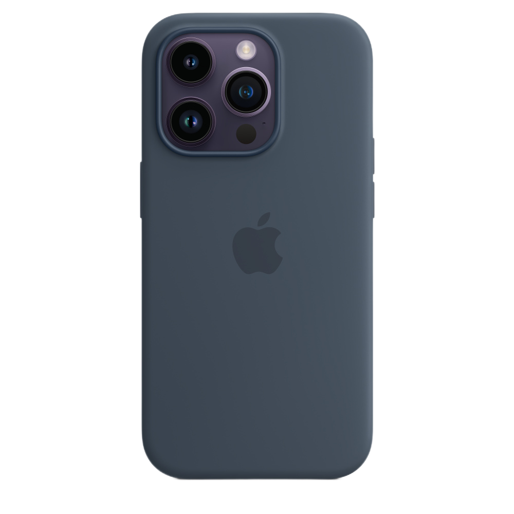 Чехол Silicone Case magsafe качество Lux для iPhone 14 Pro синий шторм в Тюмени