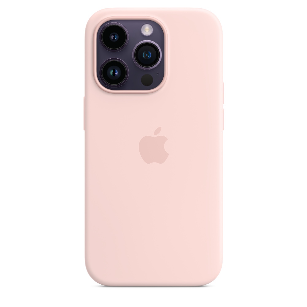 Чехол Silicone Case magsafe качество Lux для iPhone 14 Pro Max светло-розовый в Тюмени
