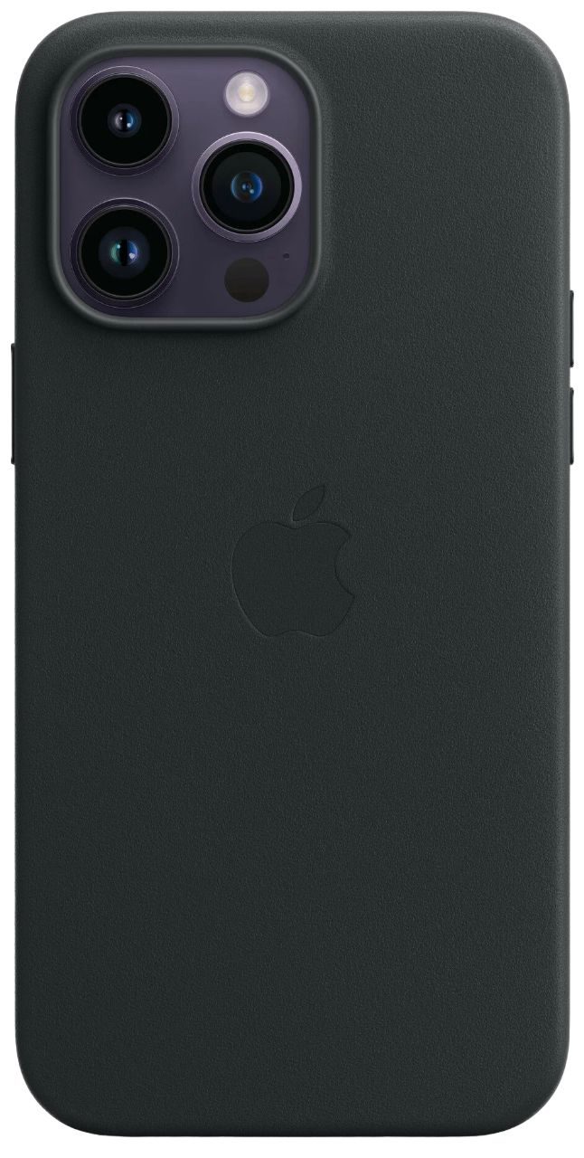 Чехол Leather Case magsafe для iPhone 14 Pro Max черный в Тюмени