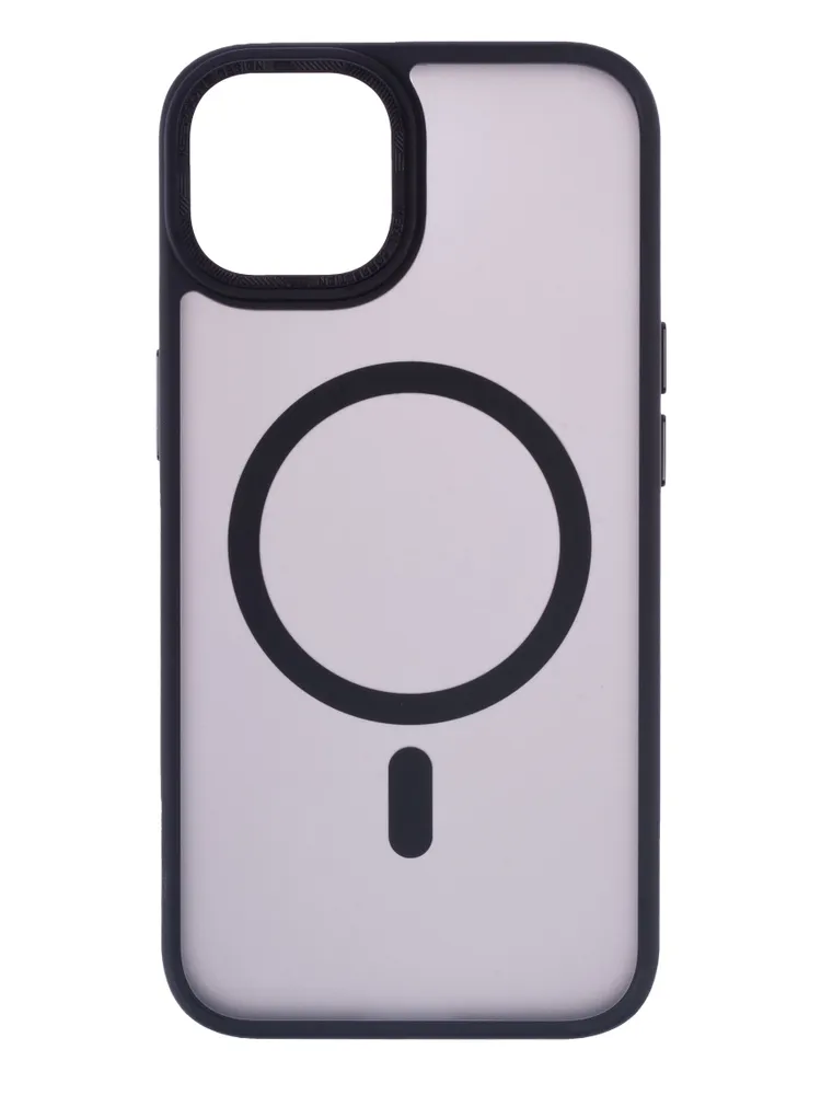 Чехол TOTU прозрачный MagSafe для iPhone 14 силиконовый черный в Тюмени