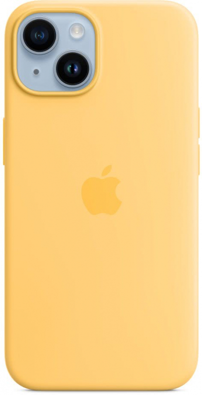 Чехол Silicone Case magsafe качество Lux для iPhone 14 солнечный свет