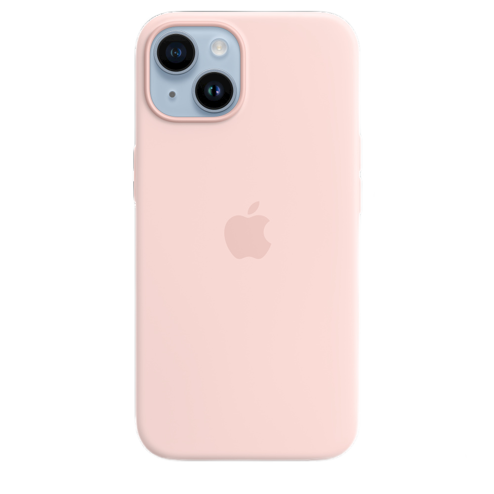 Чехол Silicone Case magsafe качество Lux для iPhone 14 светло-розовый в Тюмени