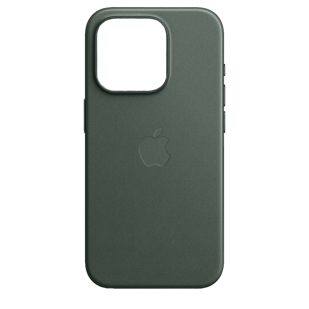 Чехол Leather Case magsafe для iPhone 15 Pro темно-зеленый