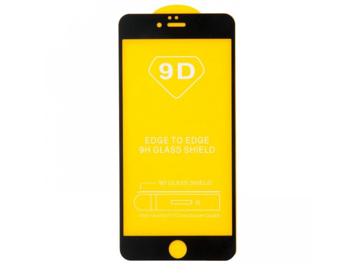 Стекло защитное iPhone 6/6s (3D) черное
