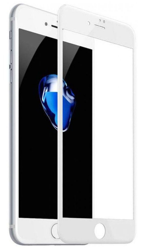 Стекло защитное iPhone 7 Plus/8 Plus (3D) белое в Тюмени