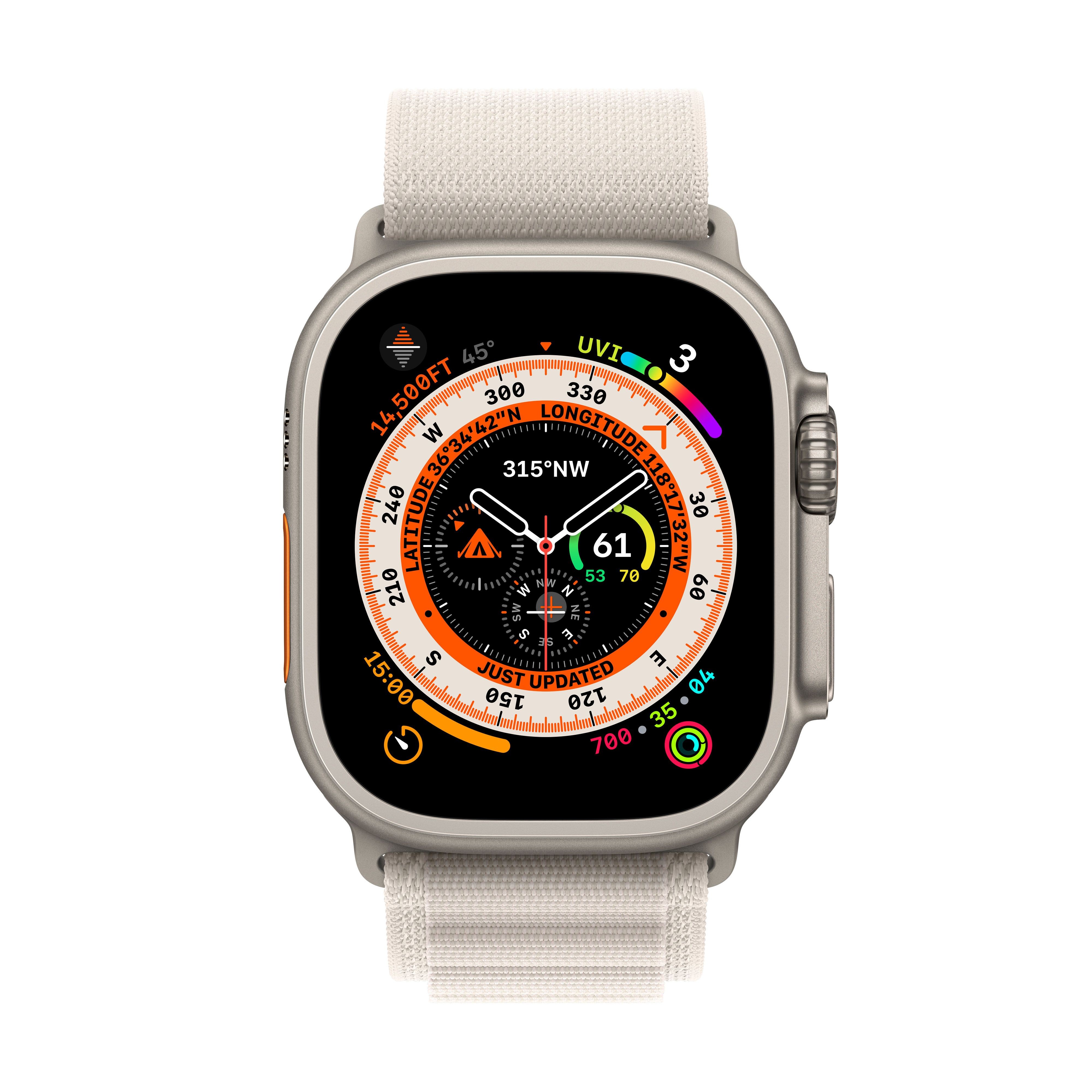 Apple Watch Ultra GPS + Cellular 49 мм корпус из титана ремешок Alpine цвета (сияющая звезда)