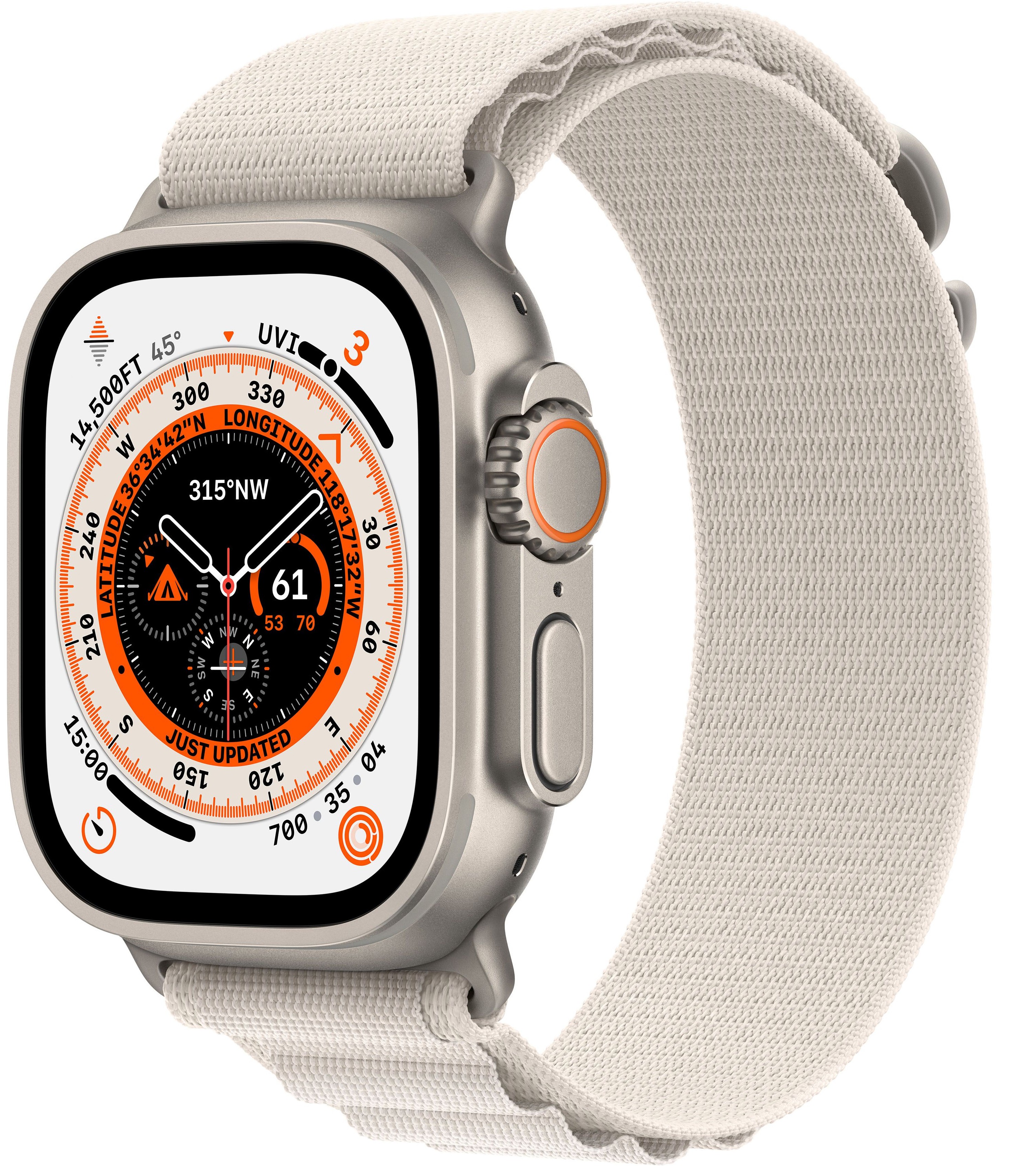 Apple Watch Ultra GPS + Cellular 49 мм корпус из титана ремешок Alpine цвета (сияющая звезда) в Тюмени
