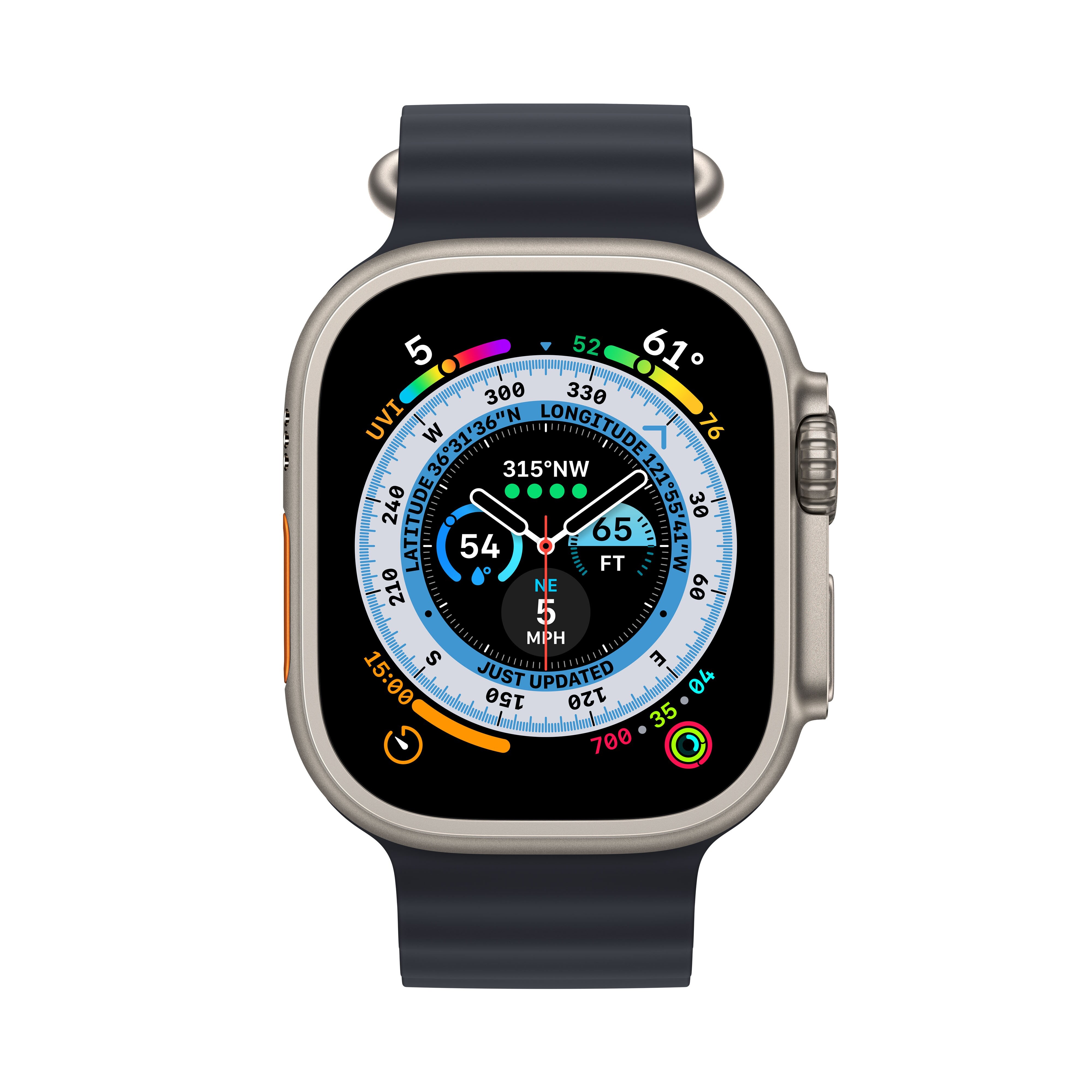 Apple Watch Ultra GPS + Cellular 49 мм корпус из титана ремешок Ocean цвета (тёмная ночь)