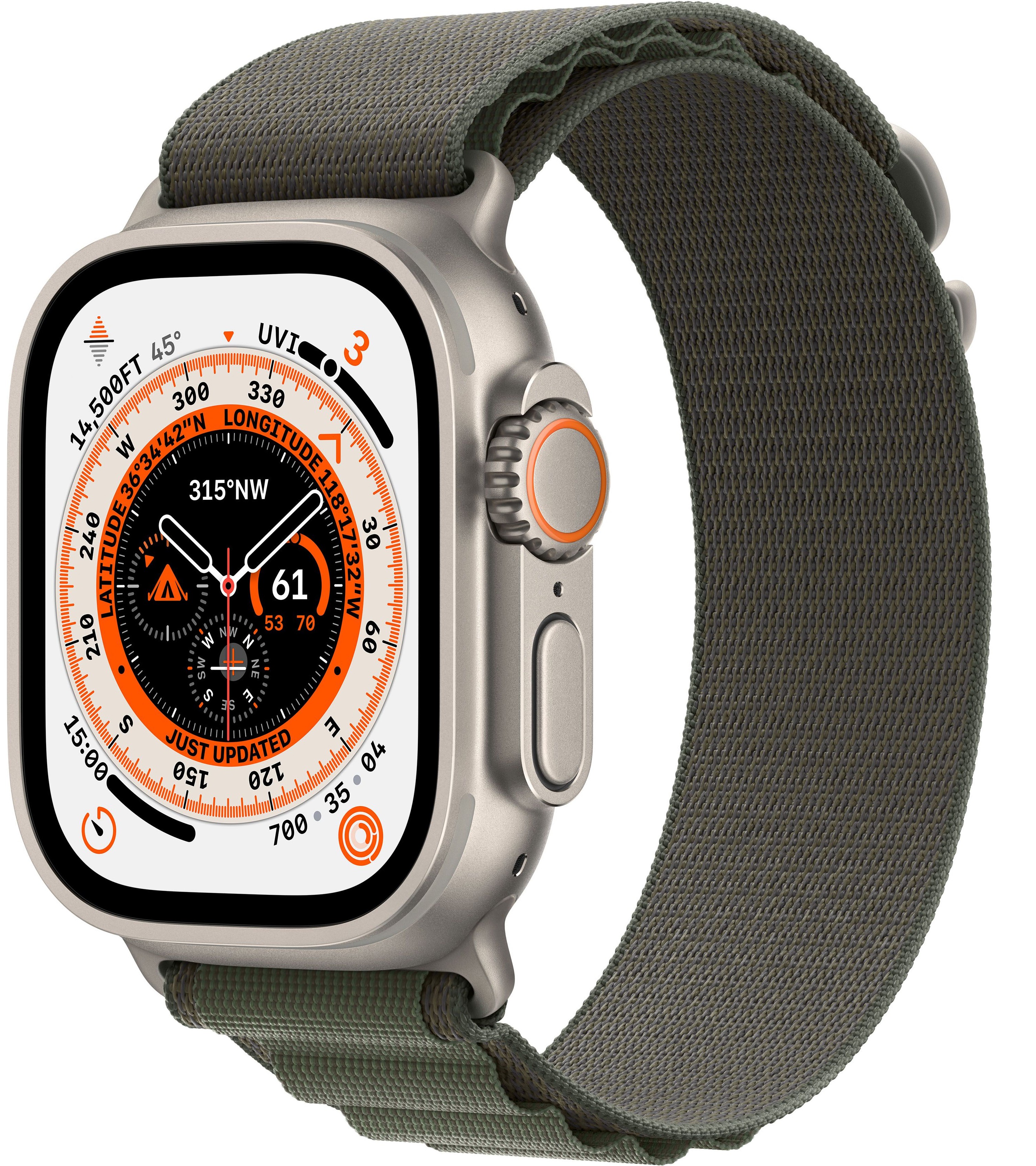 Apple Watch Ultra GPS + Cellular 49 мм корпус из титана ремешок Alpine зеленого цвета в Тюмени