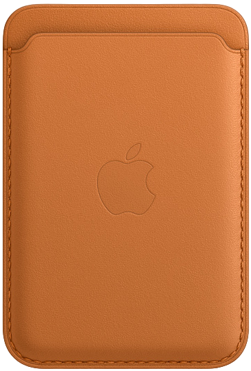 Чехол Lux Leather Wallet Apple MagSafe для iPhone коричневый