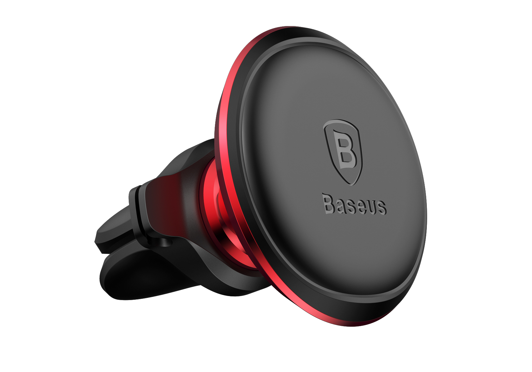 Автомобильный держатель для телефона Baseus с креплением для кабеля красный
