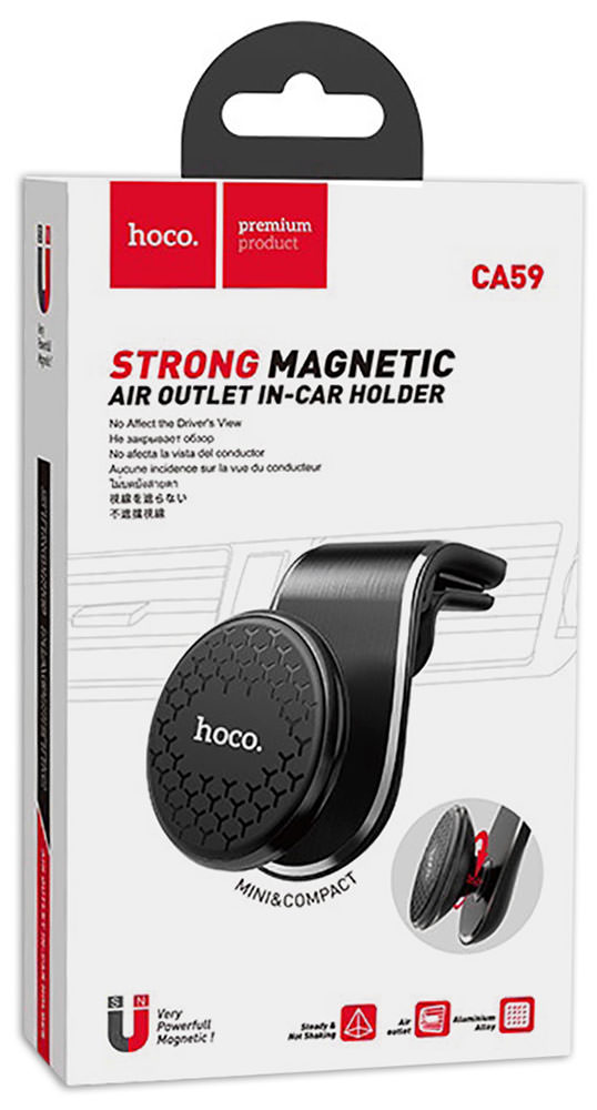 Автомобильный держатель для телефона HOCO CA59 черный