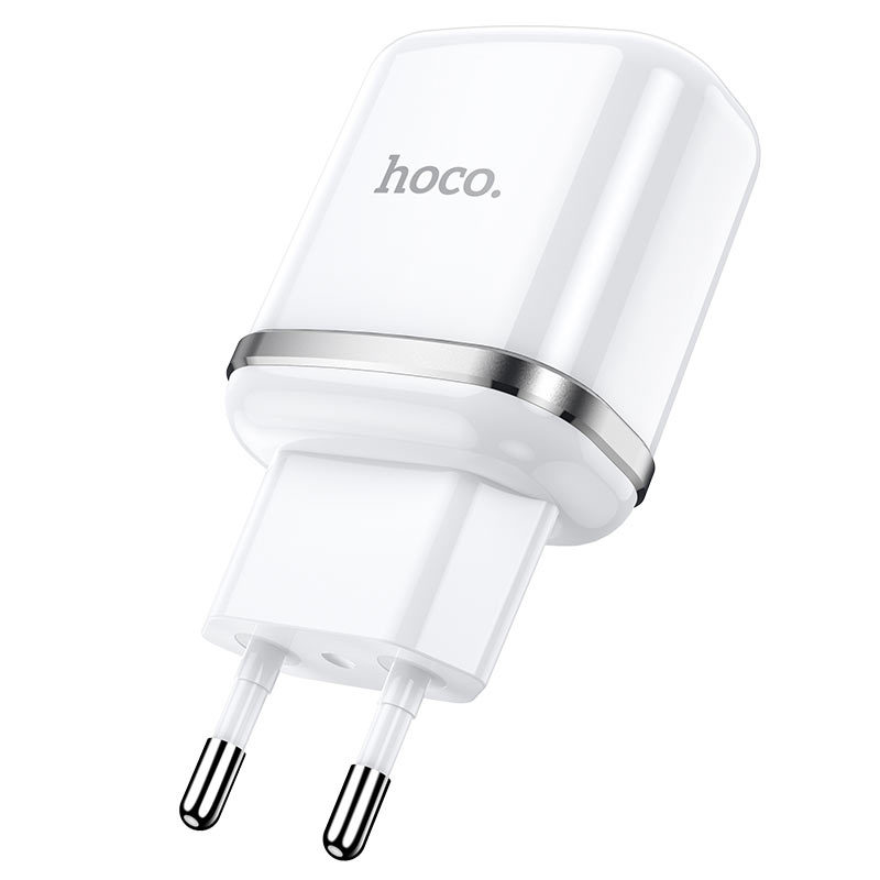 Адаптер питания Hoco BN4 USB белый в Тюмени