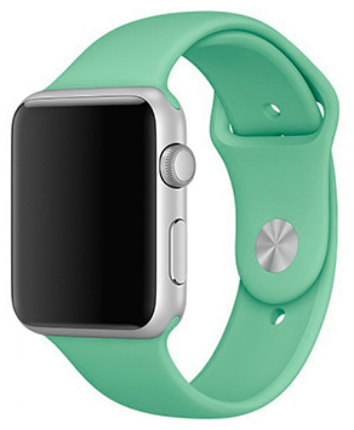 Силиконовый ремешок Apple Watch 38/40мм мятный  в Тюмени