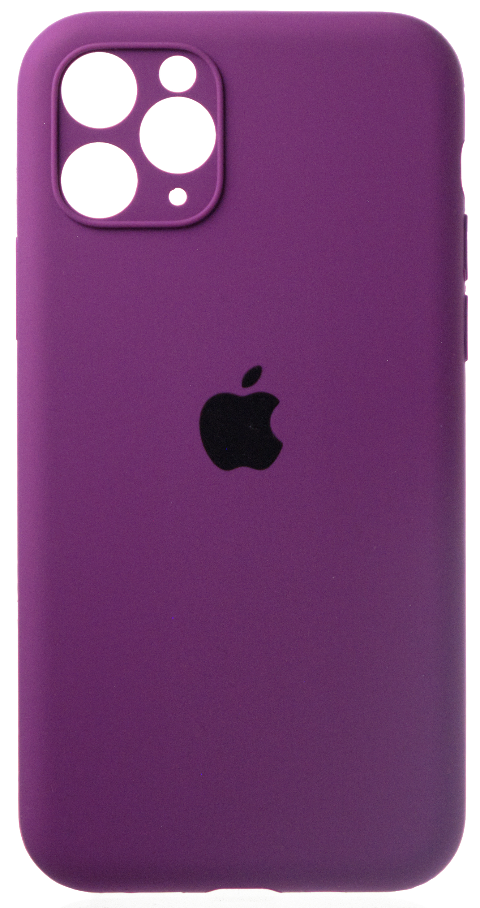 Чехол Silicone Case полная защита для iPhone 11 Pro фиолетовый в Тюмени