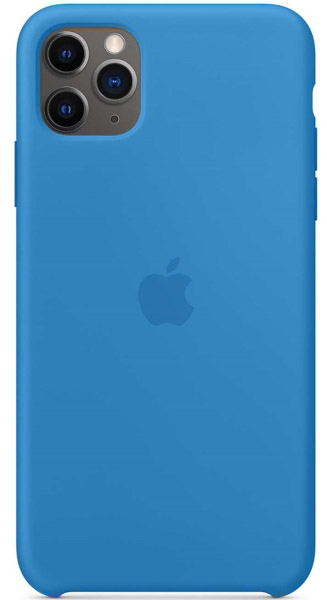 Чехол Silicone Case качество Lux для iPhone 11 Pro синяя волна