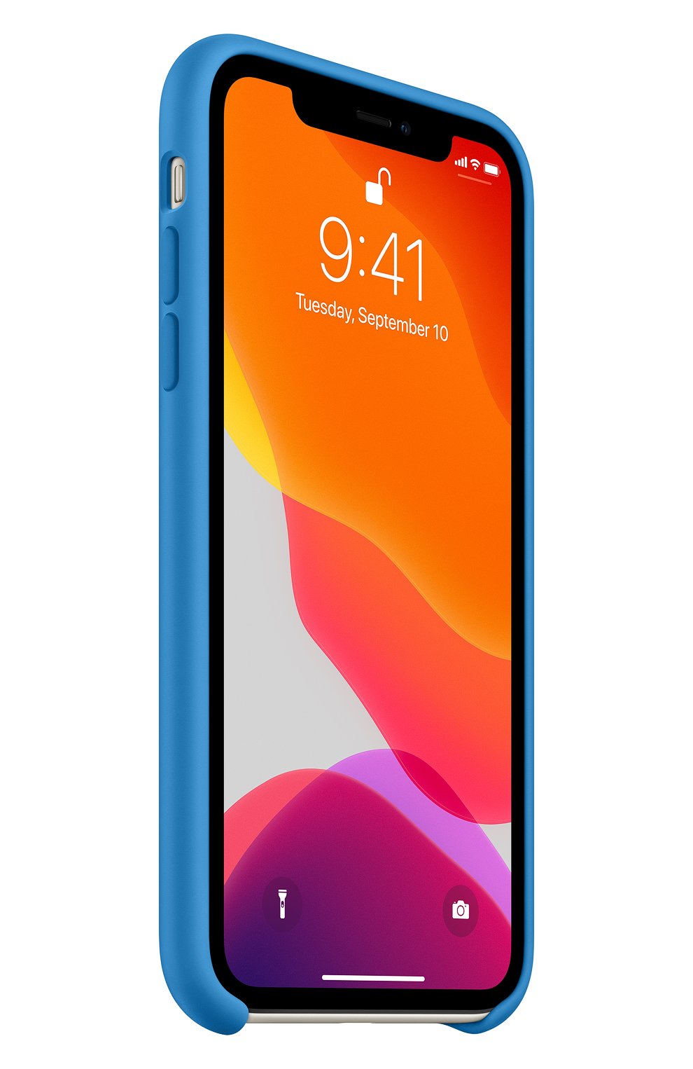 Чехол Silicone Case качество Lux для iPhone 11 синяя волна