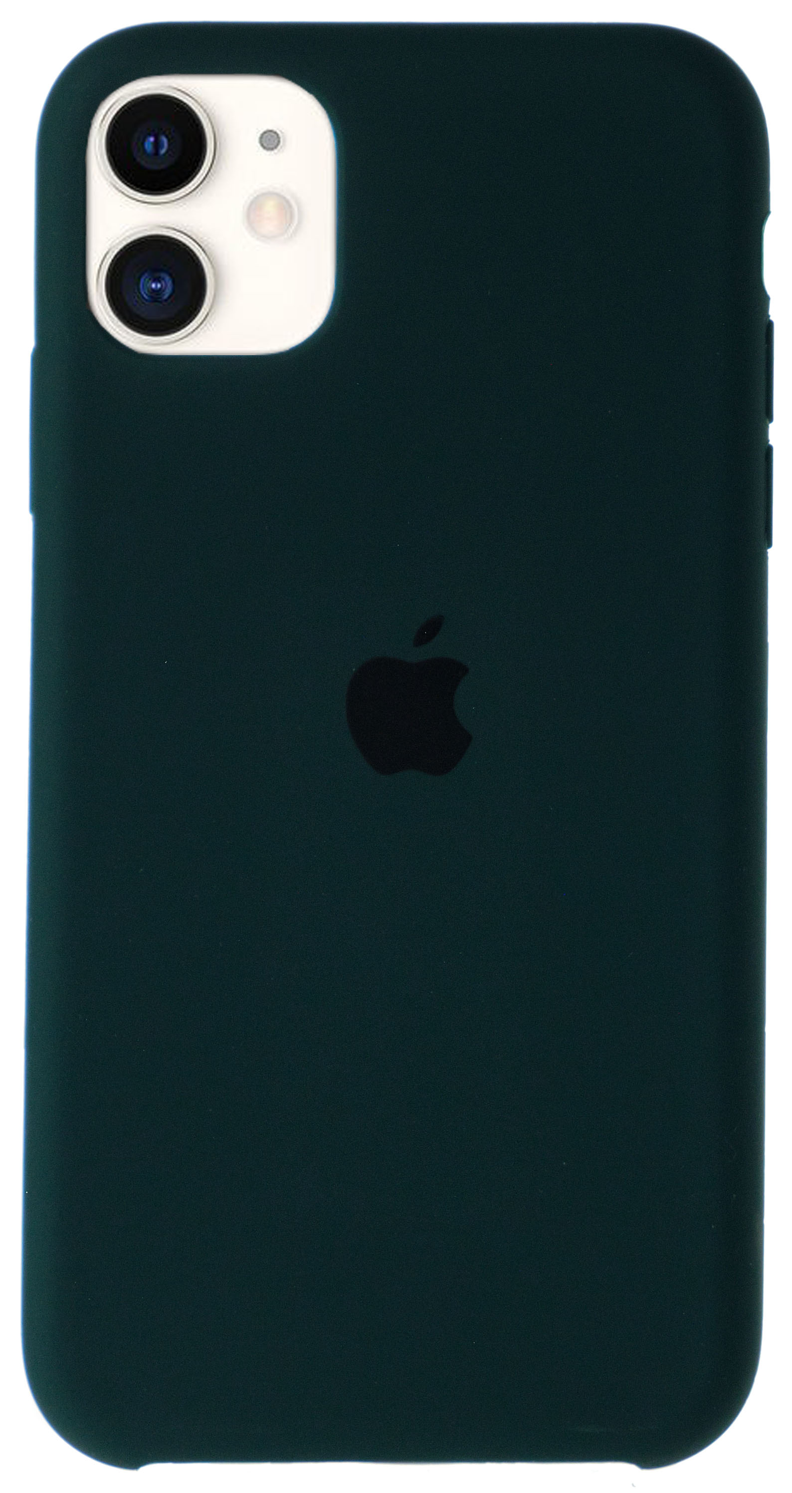 Чехол Silicone Case для iPhone 11 темно-зеленый