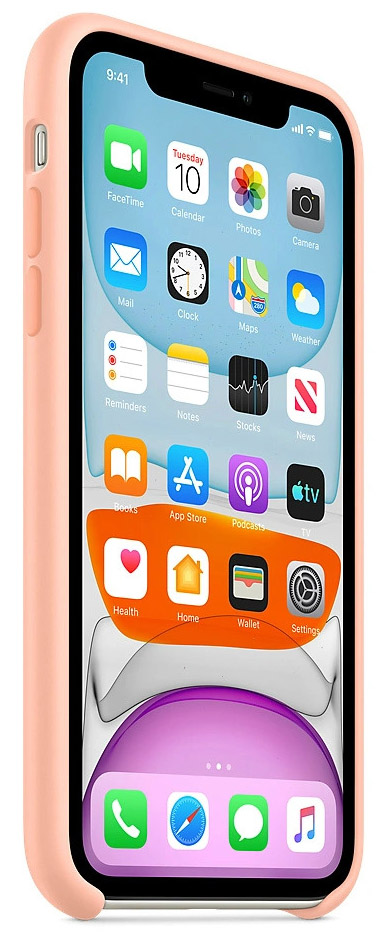 Чехол Silicone Case качество Lux для iPhone 11 розовый грейпфрут
