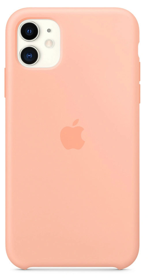 Чехол Silicone Case качество Lux для iPhone 11 розовый грейпфрут