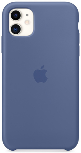 Чехол Silicone Case качество Lux для iPhone 11 синий лен