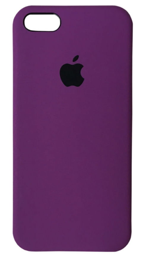 Чехол Silicone Case для iPhone 5/5s/SE фиолетовый в Тюмени