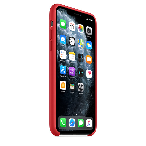 Чехол Silicone Case качество Lux для iPhone 11 Pro Max красный