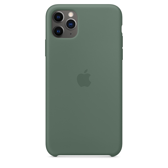 Чехол Silicone Case качество Lux для iPhone 11 Pro Max темно-зеленый в Тюмени