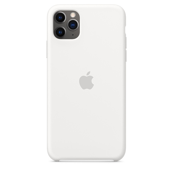 Чехол Silicone Case качество Lux для iPhone 11 Pro Max белый в Тюмени