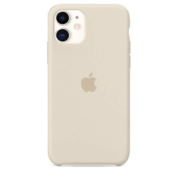 Чехол Silicone Case качество Lux для iPhone 11 бежевый