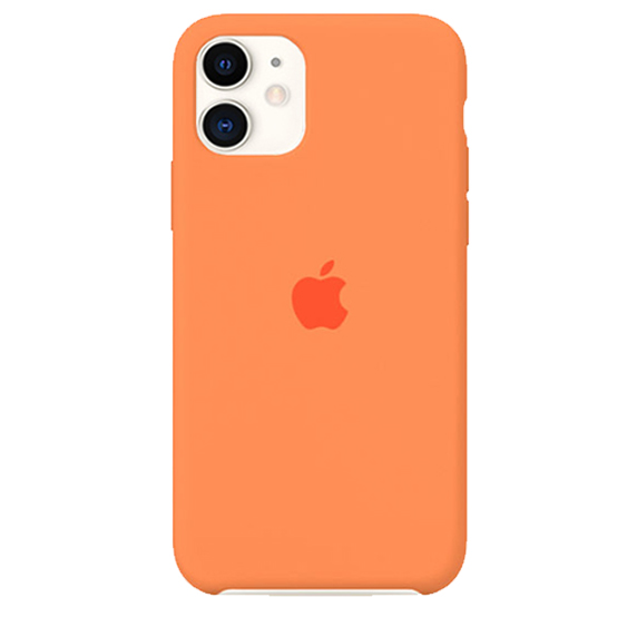 Чехол Silicone Case качество Lux для iPhone 11 оранжевый